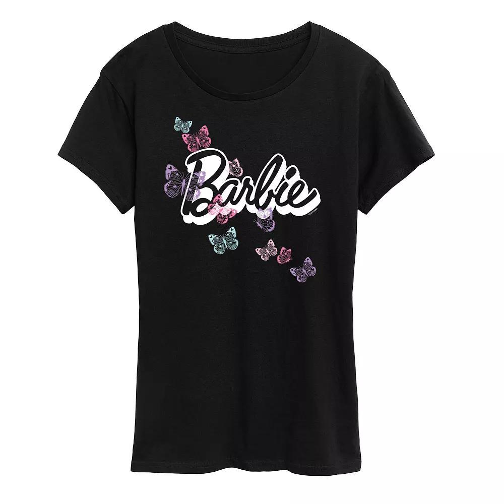 Women's Barbie® Butterfly Logo Graphic Tee, Girl's,  Product Image