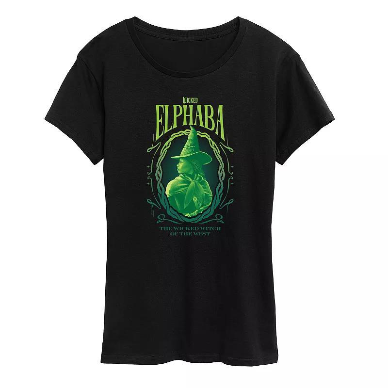 Women's Wicked Elphaba Wicked Witch Tee, Size: XL, Black Product Image