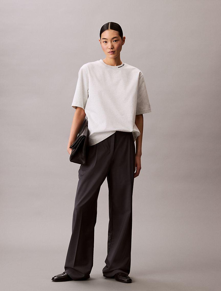 Logo Graphic Neckline Relaxed T-Shirt  Product Image