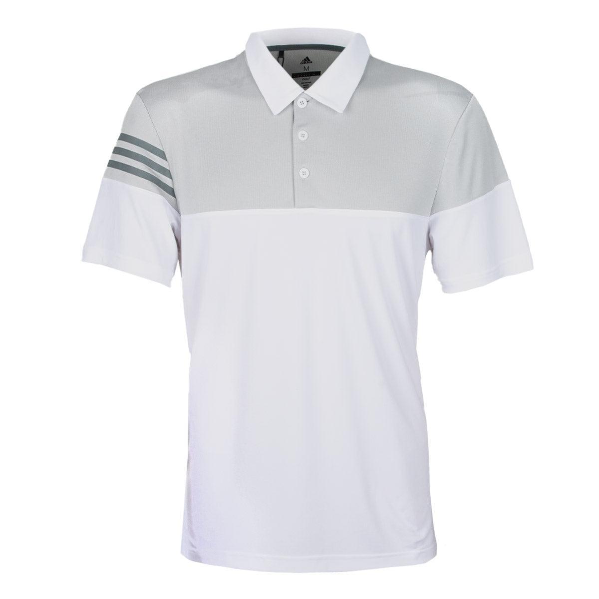 adidas Men's Heathered 3-Stripes Colorblocked Polo Product Image