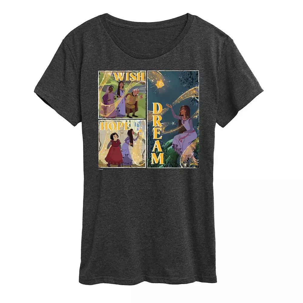 Disney's Wish Women's Wish Hope Dream Graphic Tee, Girl's, Size: Small, White Product Image