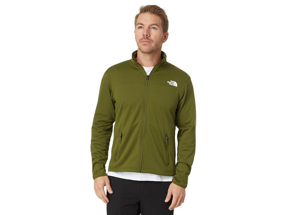 The North Face Cedar Trail Grid Fleece Full Zip Jacket (Forest ) Men's Coat Product Image