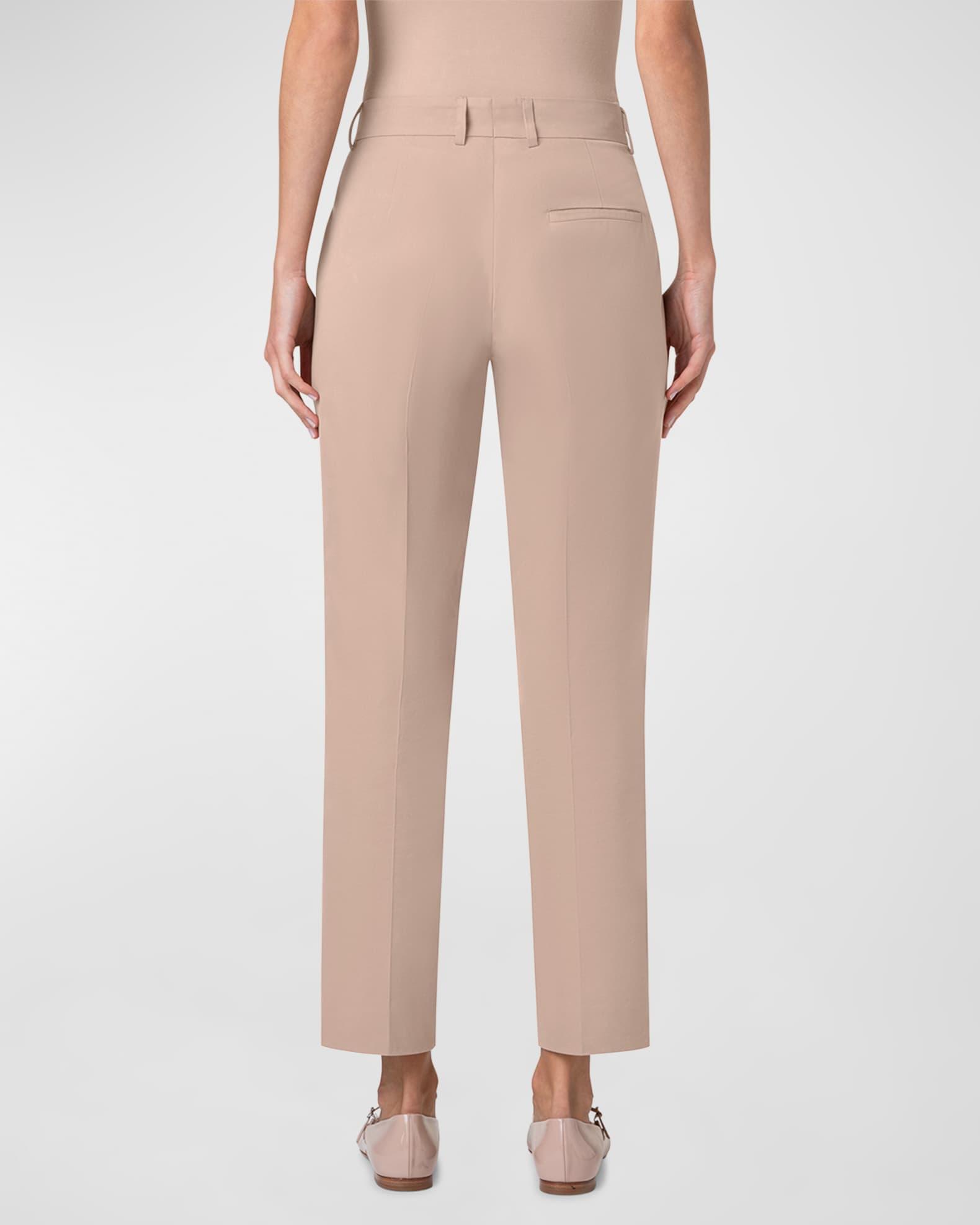 Flavin Cotton Techno Gabardine Tapered-Leg Ankle Pants Product Image