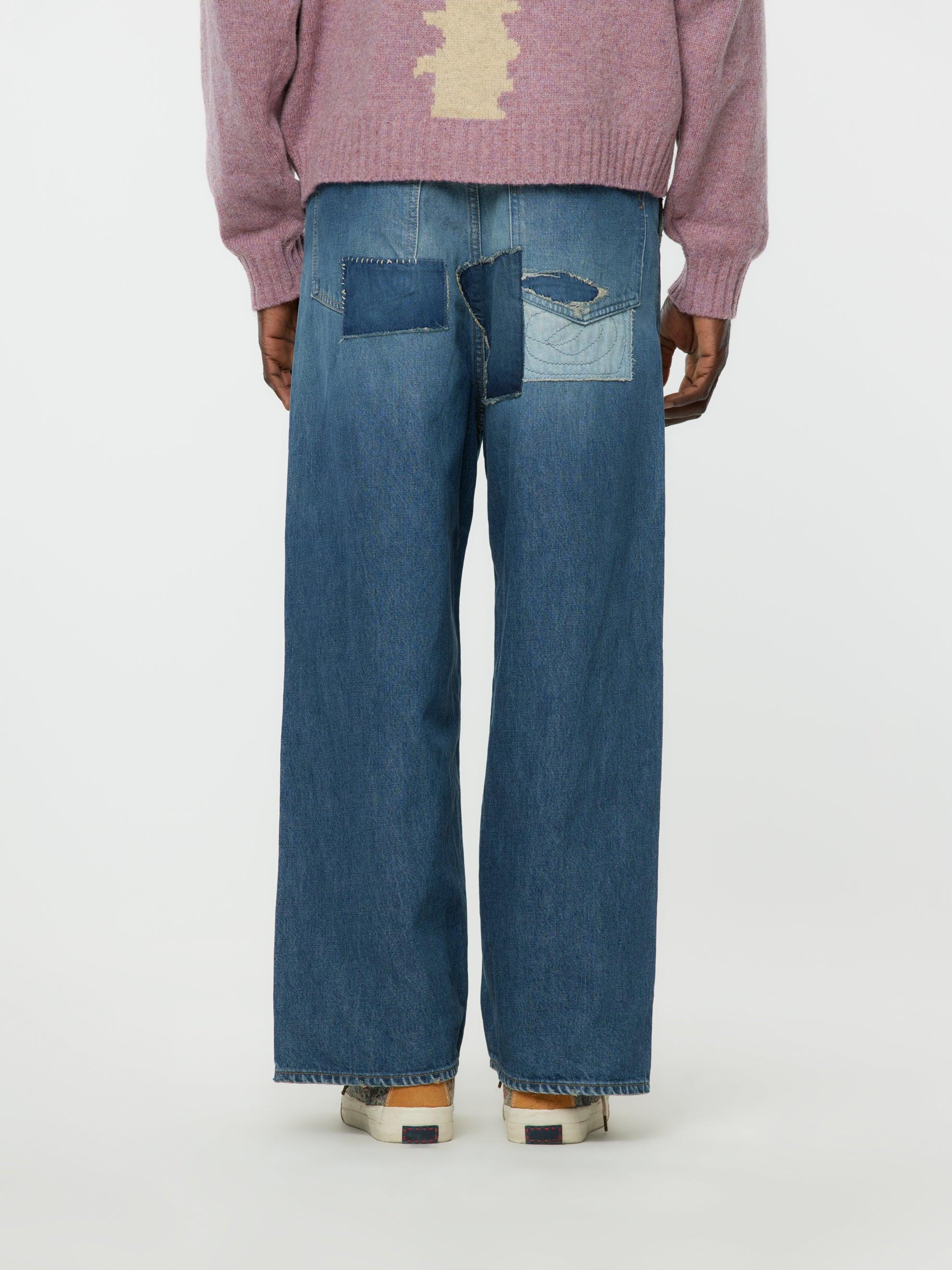 14oz Denim Port Baggy Hippie Pants Product Image