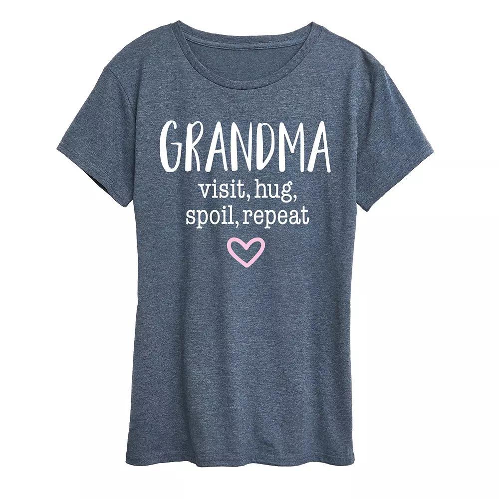 Women's Grandma Visit Hug Graphic Tee, Girl's,  Product Image