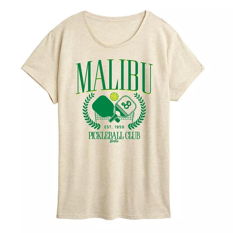 Womens Barbie Malibu Pickleball Graphic Tee Product Image