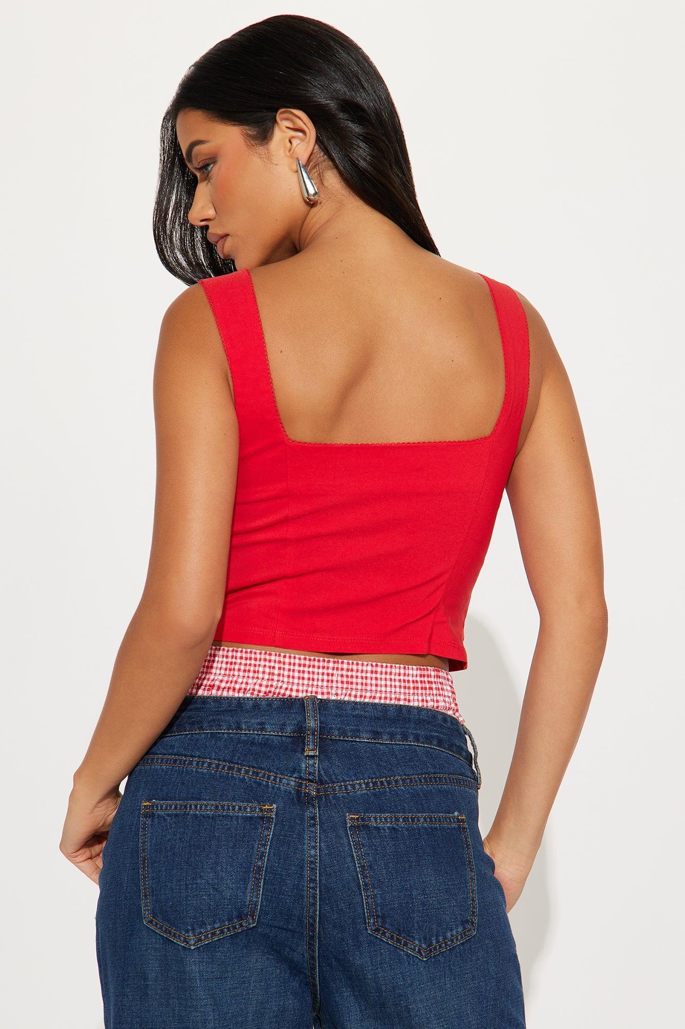 Feeling Good Top - Red Product Image