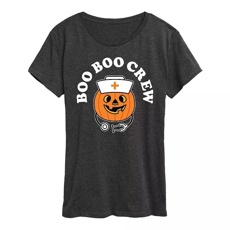 Women's Boo Boo Crew Halloween Tee, Girl's, Size: Large, Blue Product Image