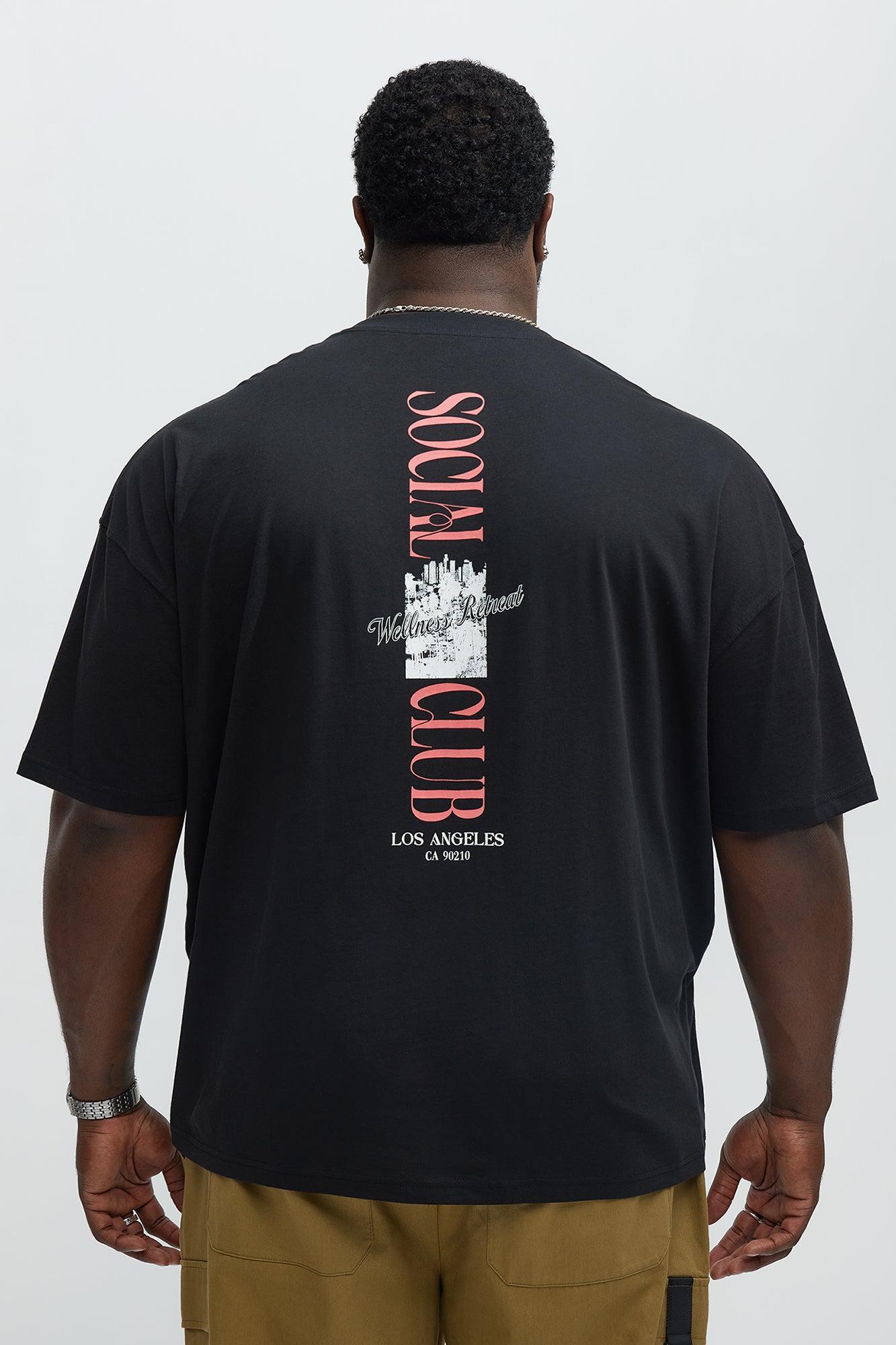Social Club LA Oversized Short Sleeve Tee - Black Product Image