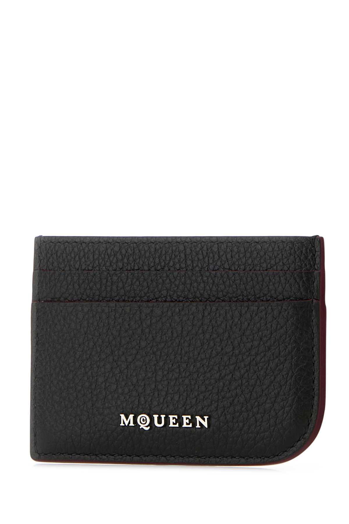 ALEXANDER MCQUEEN Sling Card Holder In Black Product Image