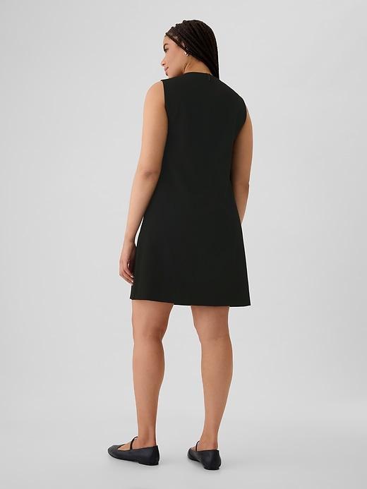 Vegan Leather Mini Shift Dress Product Image