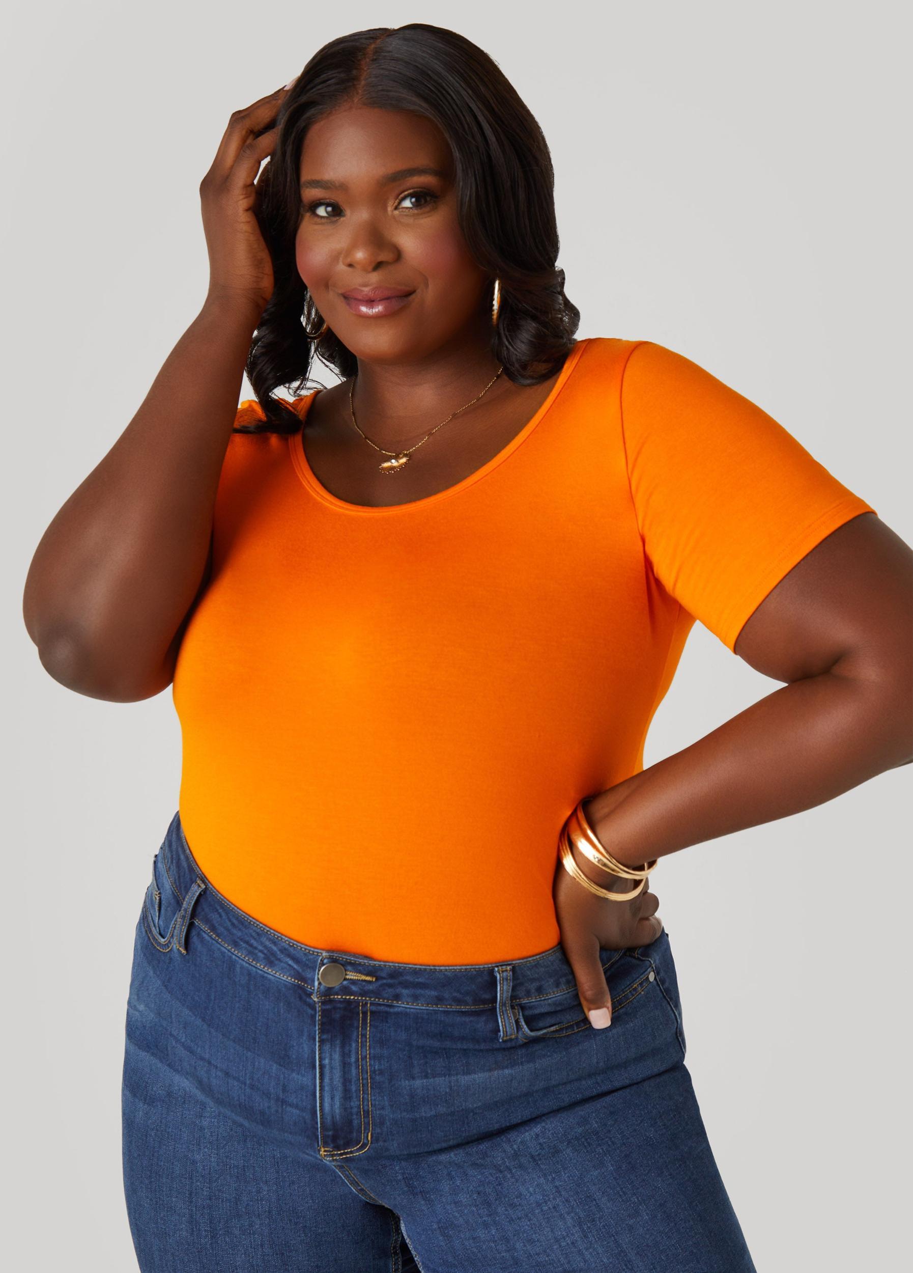 Plus Size The Basic Tee Ashley Stewart Product Image