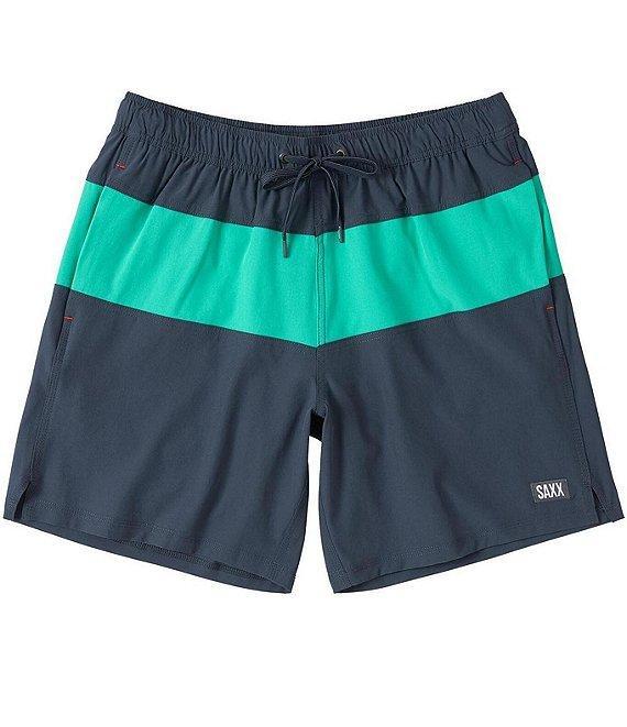 SAXX Oh Buoy 2N1 Color Block 7#double; Inseam Volley Swim Trunks Product Image