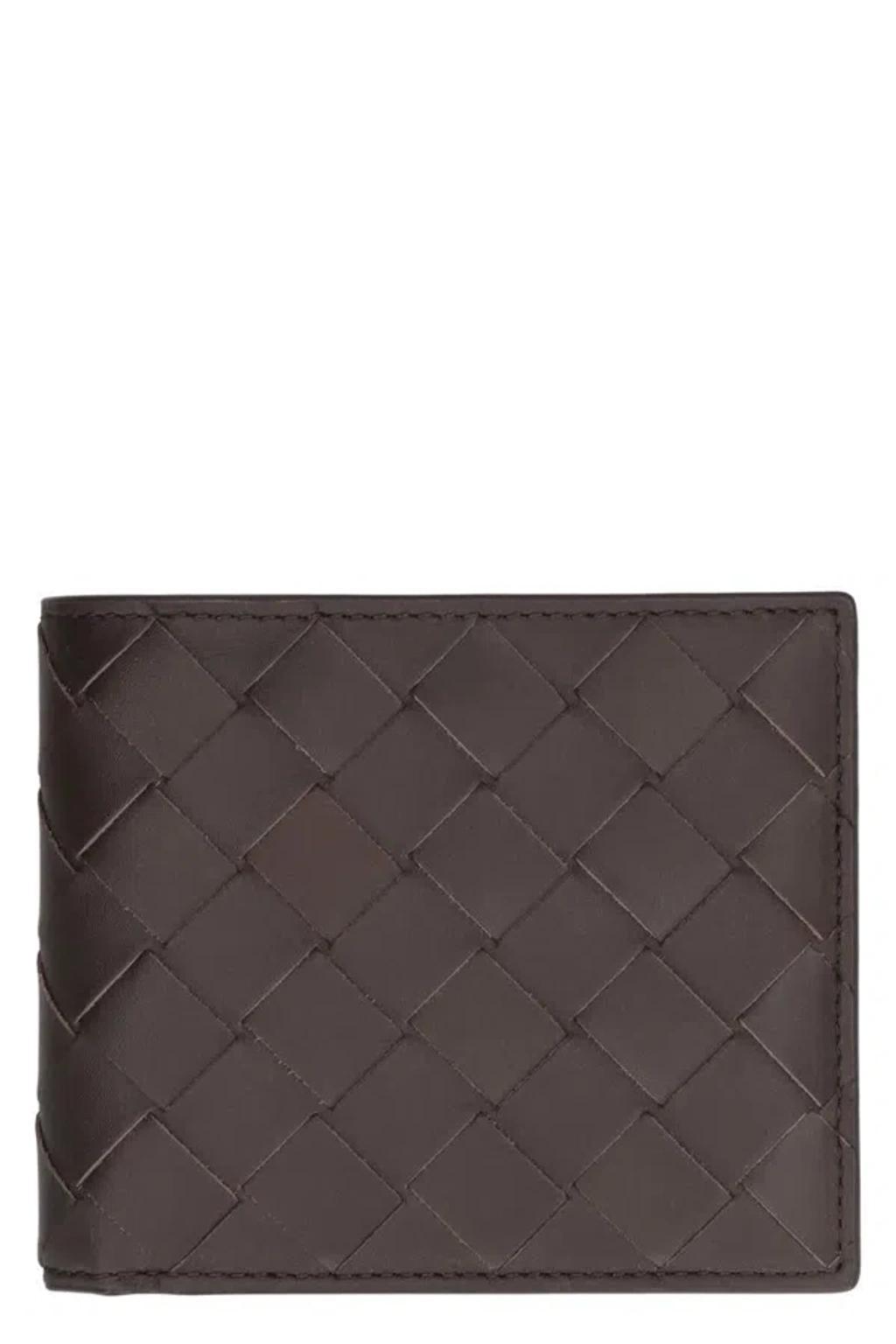 BOTTEGA VENETA Leather Bi-fold Wallet In Brown Product Image