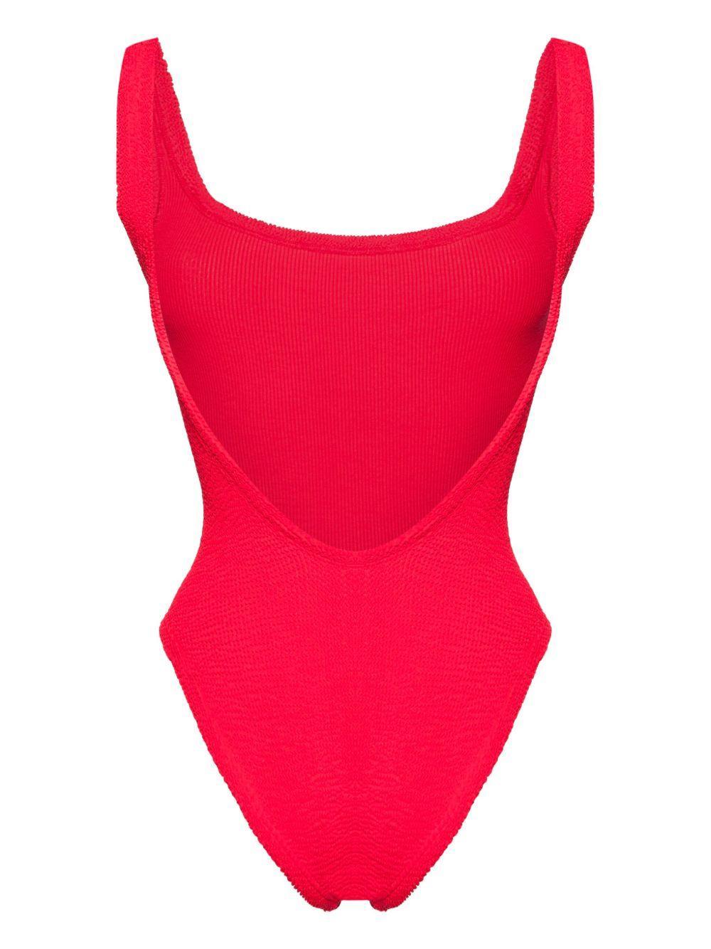 low-back textured swimsuit Product Image