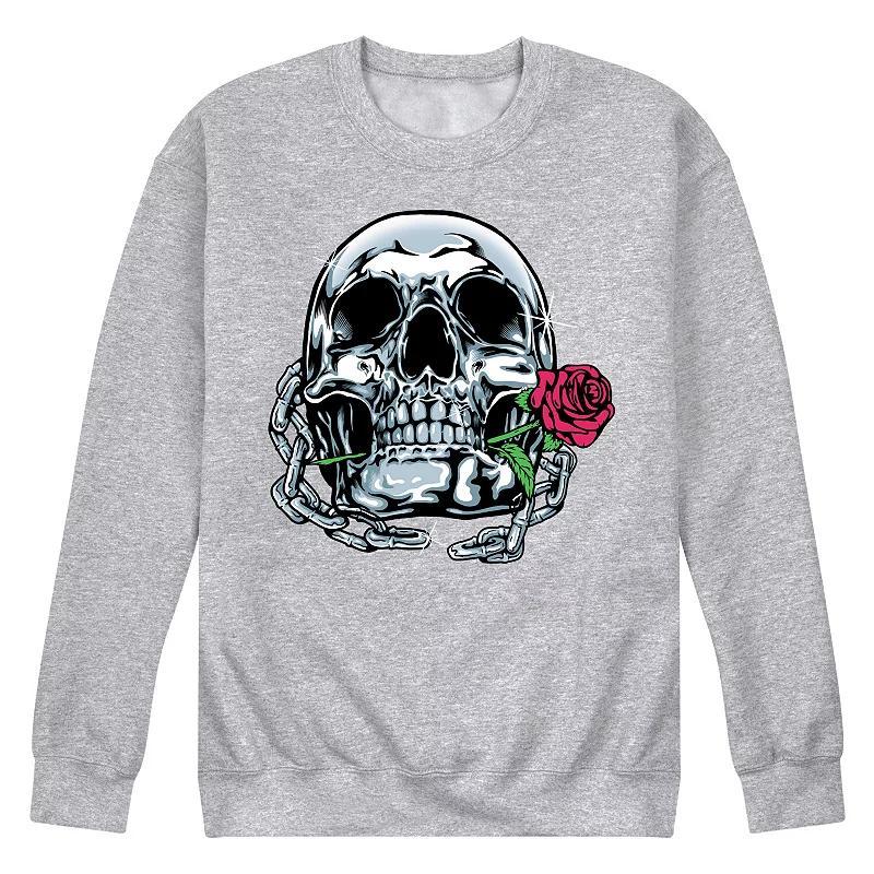 Men's Shiny Skull Sweatshirt,  Product Image