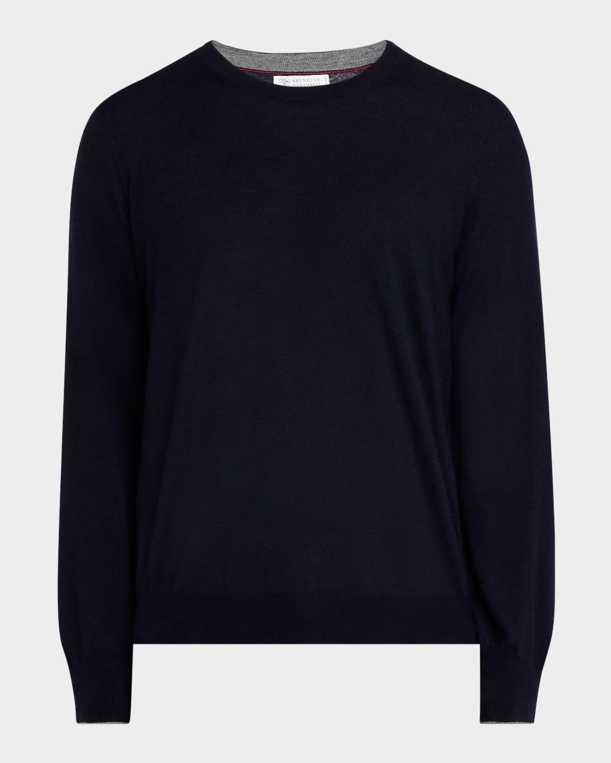 Mens Fine Gauge Crewneck Sweater Product Image