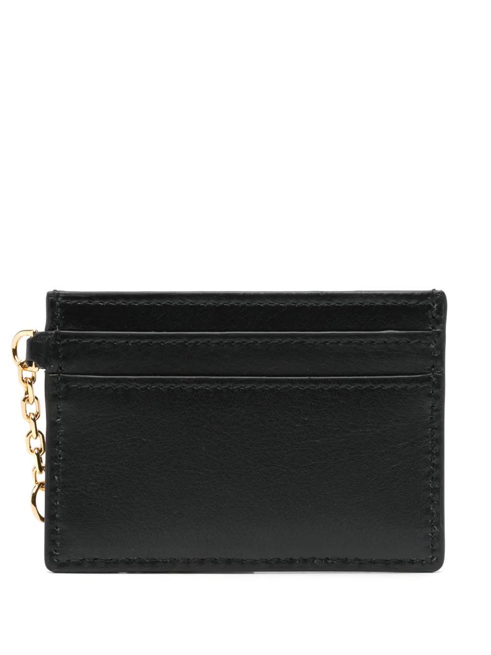 ALEXANDER MCQUEEN Sling Card Holder In Black Product Image