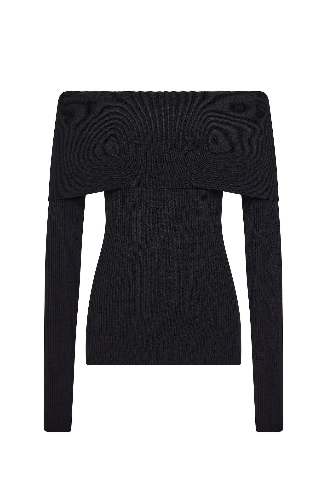 Fine Wool Cashmere Sweater | Dark Navy Product Image