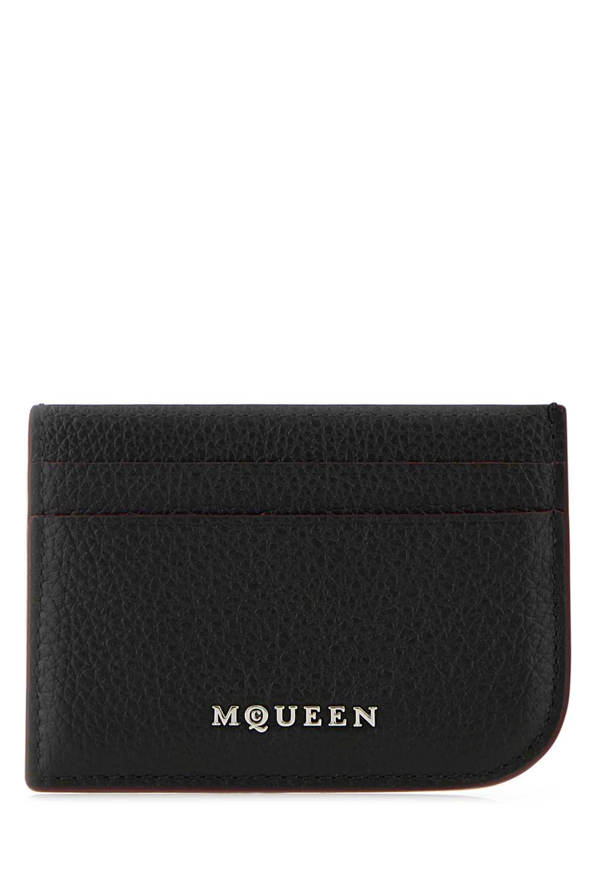 ALEXANDER MCQUEEN Sling Card Holder In Black Product Image