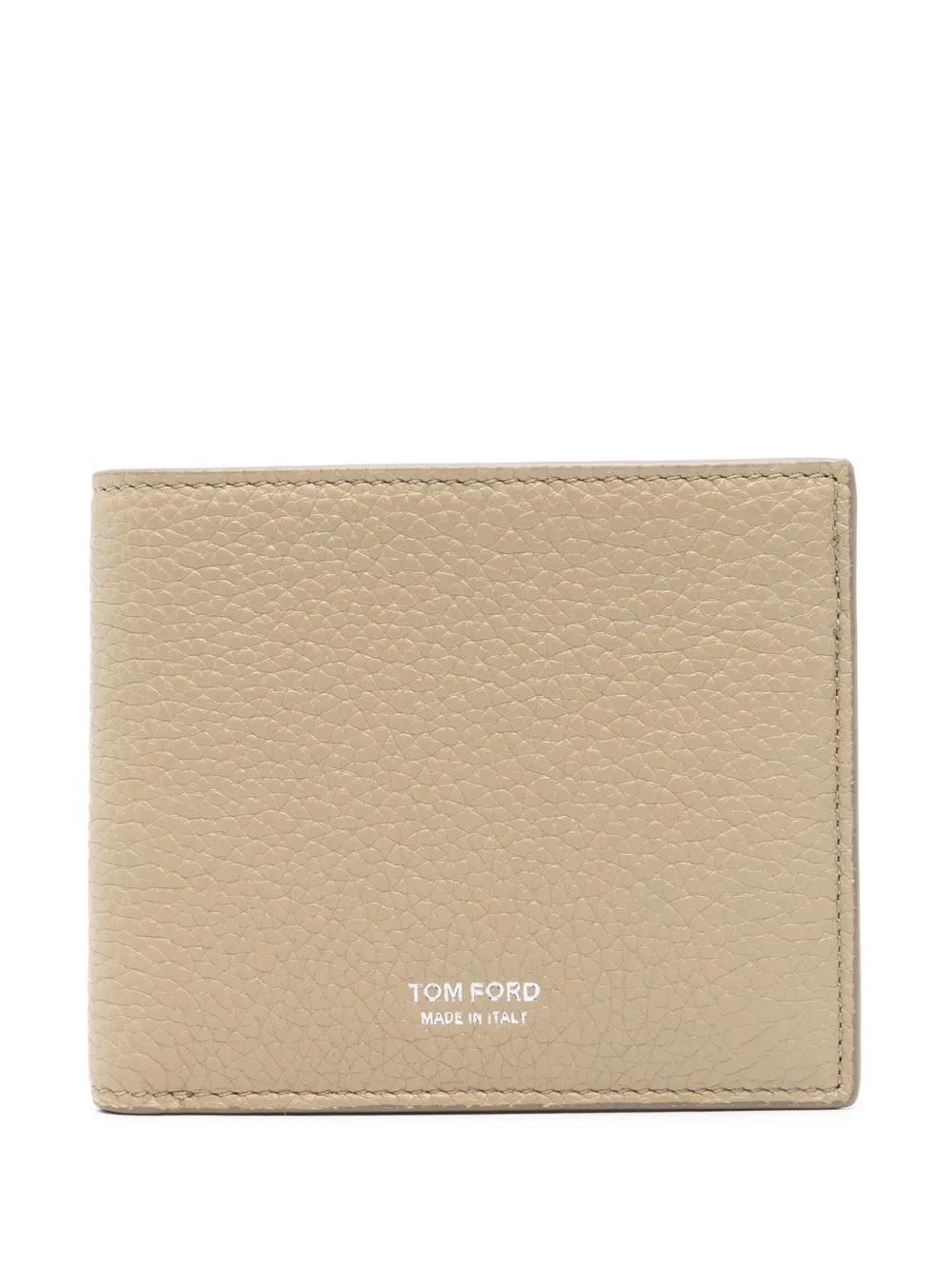 TOM FORD Leather Wallet In Neutrals Product Image