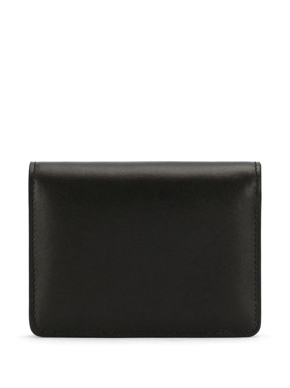 DOLCE & GABBANA Dg-logo Embossed Leather Wallet In Black Product Image