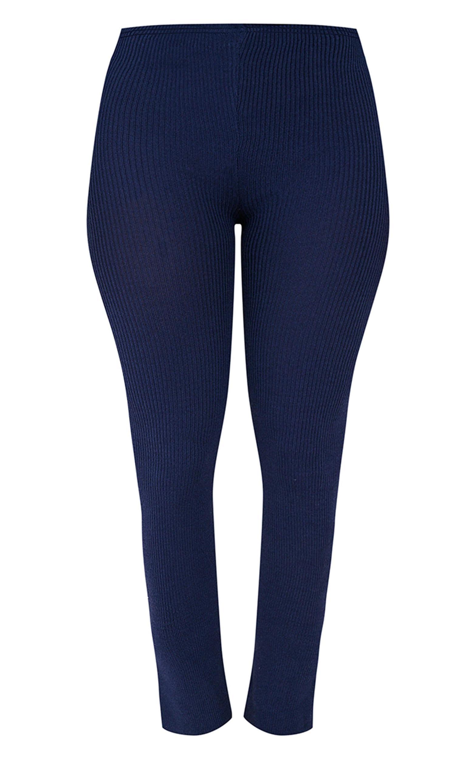 Shape Navy Knitted Leggings Product Image