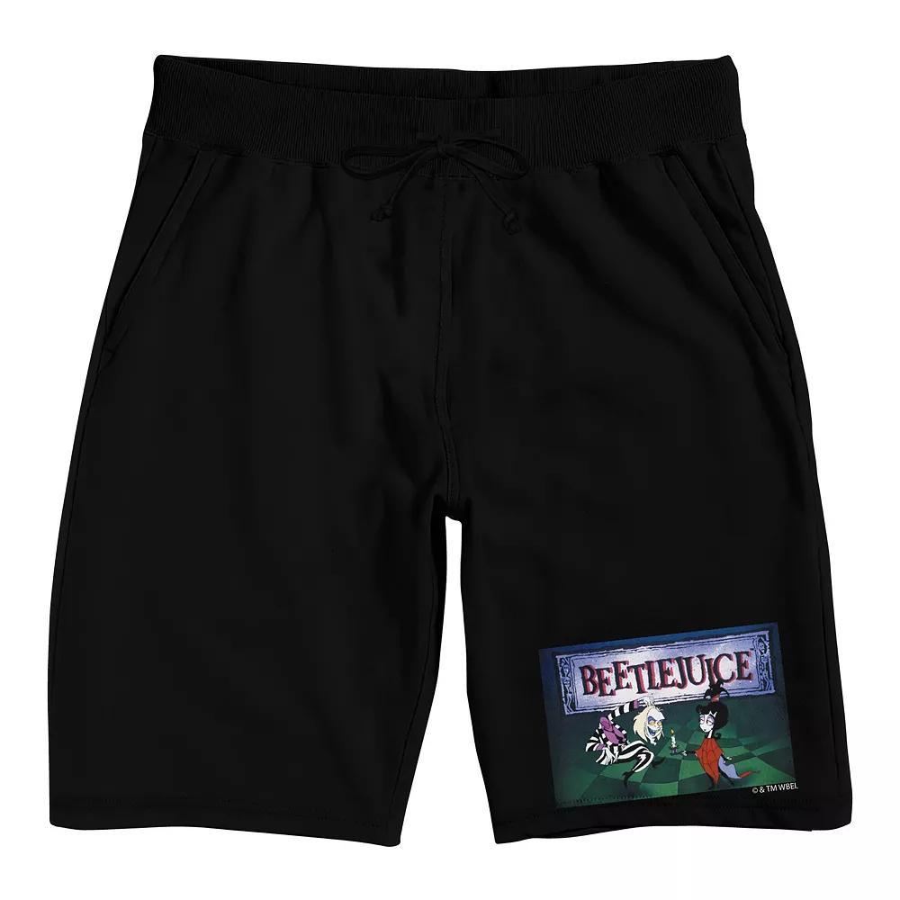 Men's Beetlejuice Animated Pajama Shorts,  Product Image