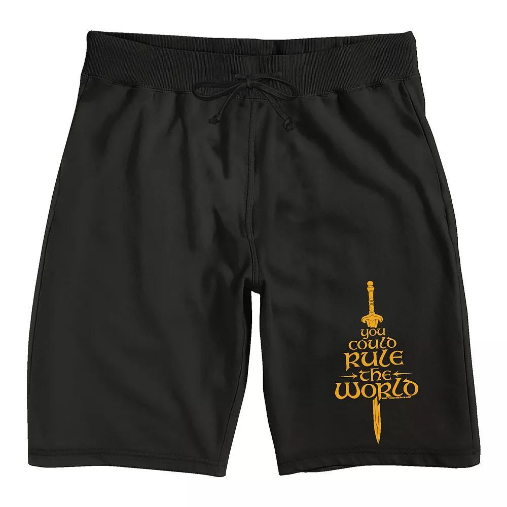 Men's Lord of the Rings The War of Rohirrim Pajama Shorts, Size: Small, Black Product Image