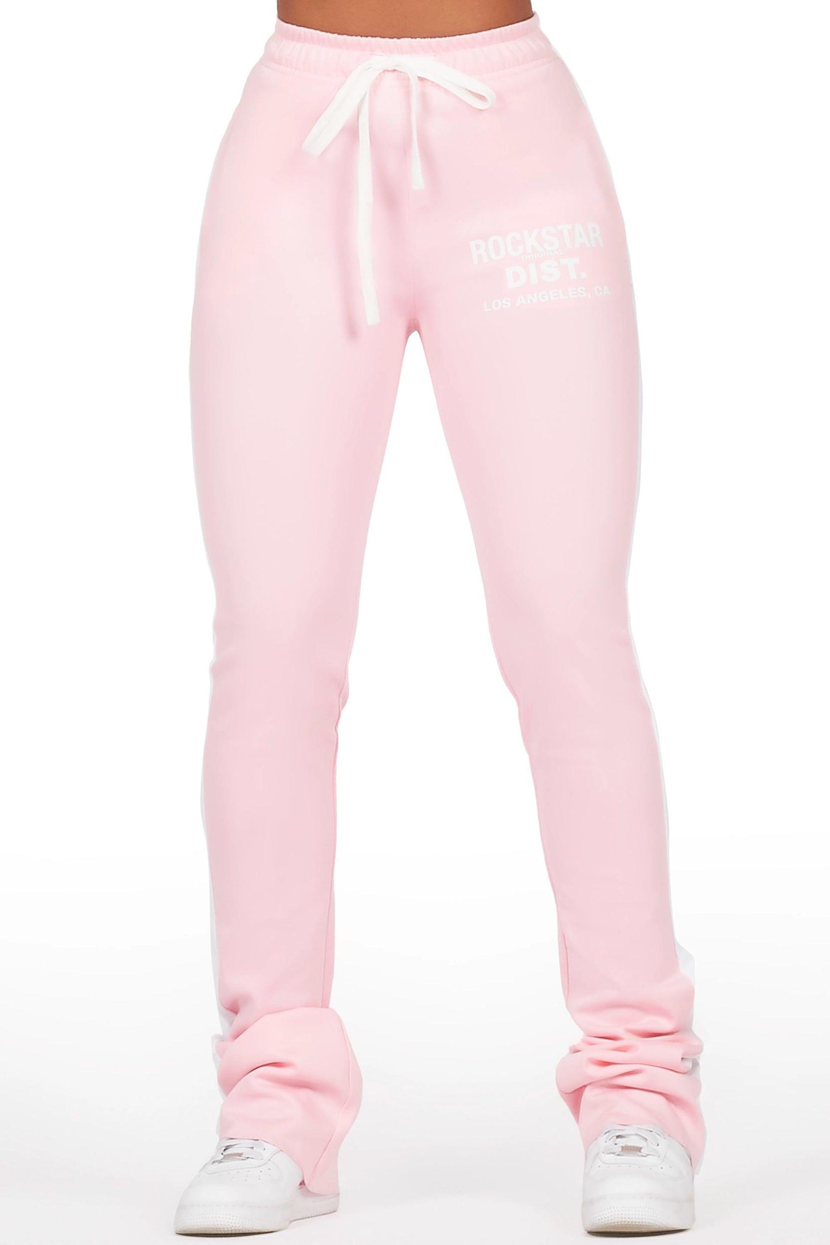 Savannah Pink Super Stacked Track Pant Female Product Image