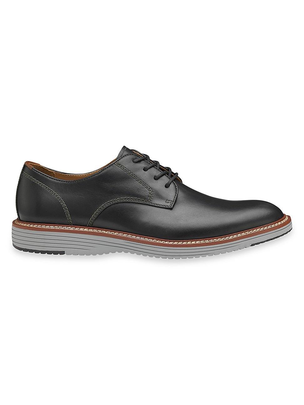 Johnston  Murphy Mens Upton Plain Toe Leather Oxfords Product Image