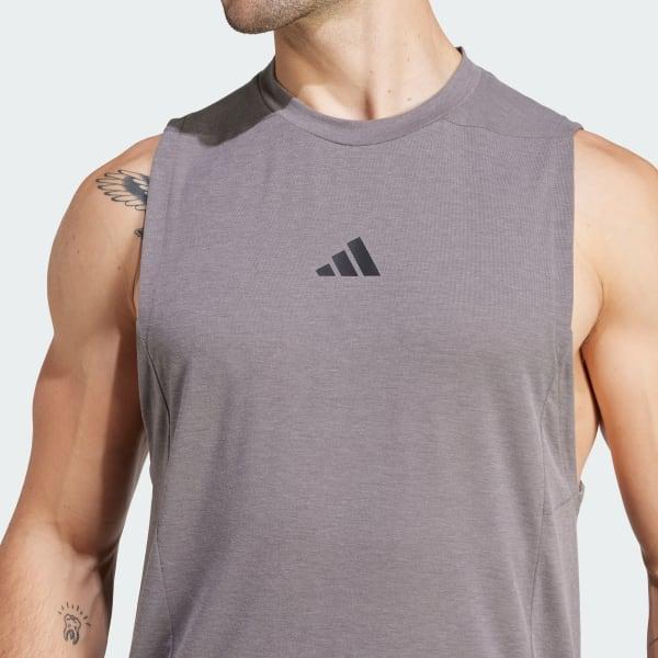 adidas Designed for Training Workout Tank Top Crystal Sand M Mens Product Image