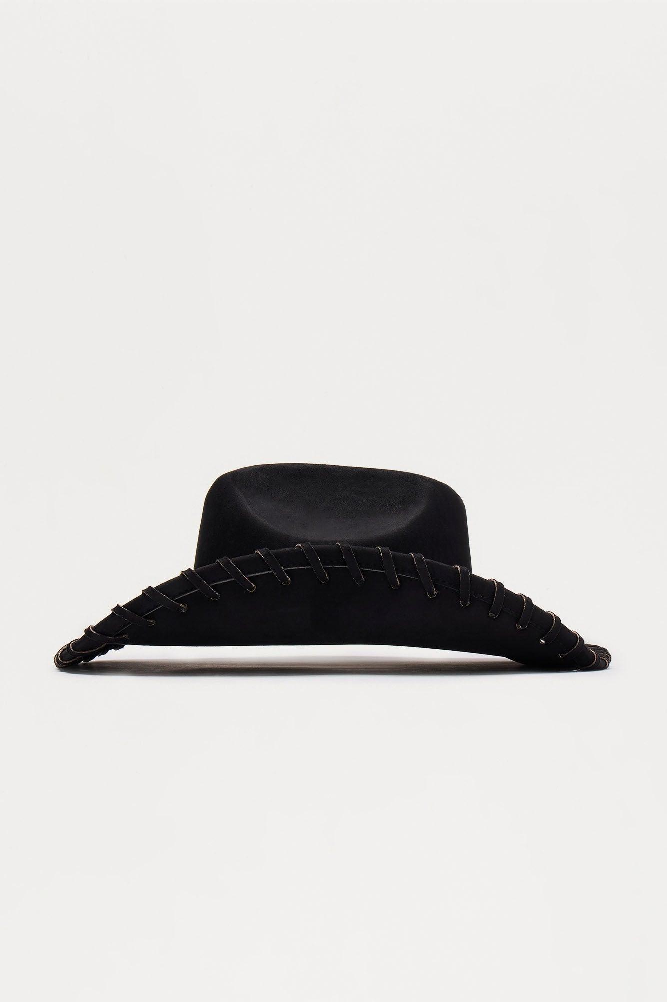 Don't Act Brand New Cowboy Hat - Black Female Product Image
