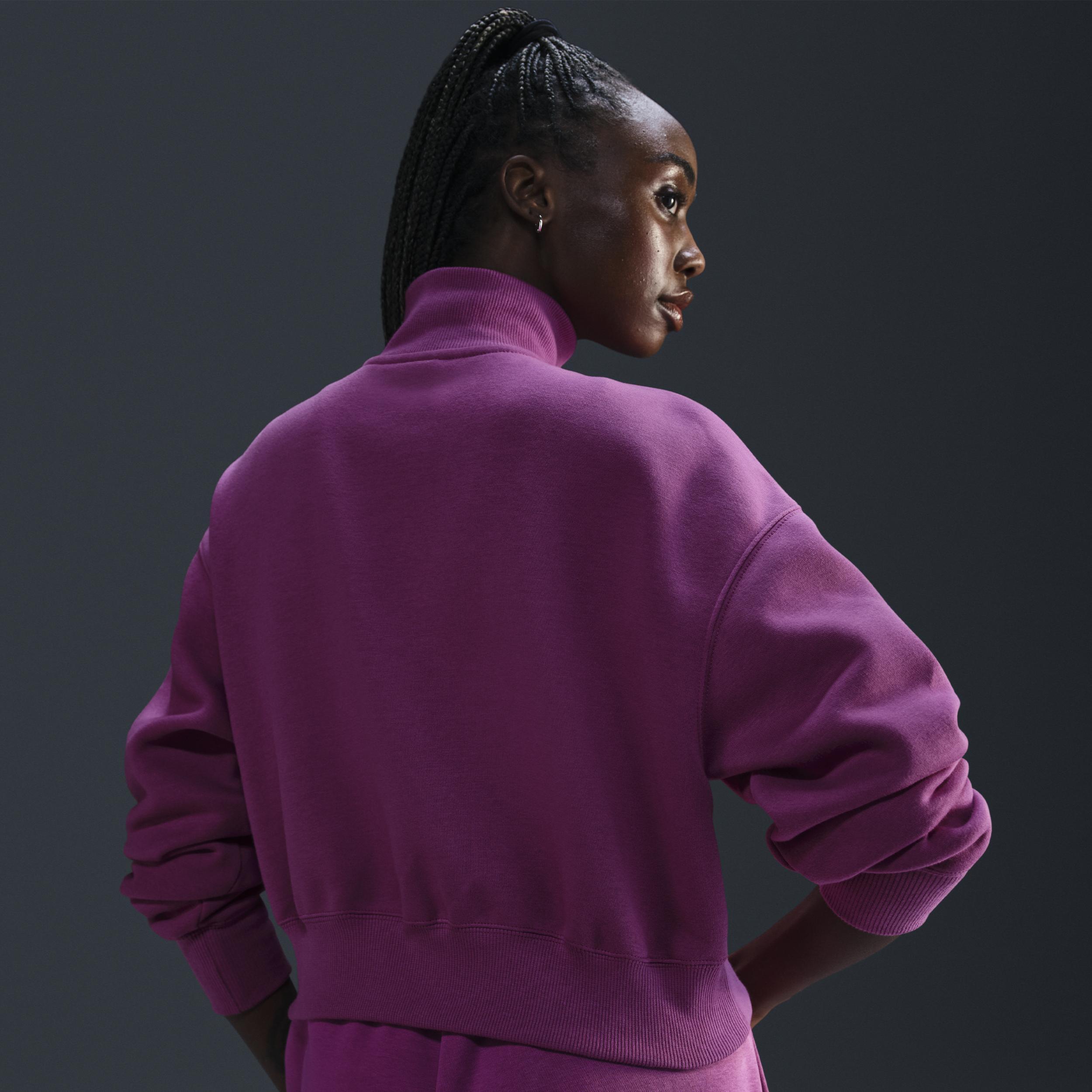 Women's Nike Sportswear Phoenix Fleece 1/2-Zip Cropped Sweatshirt Product Image