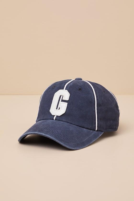 Homestead Grays Archive Washed Navy Canvas Dad Hat Product Image