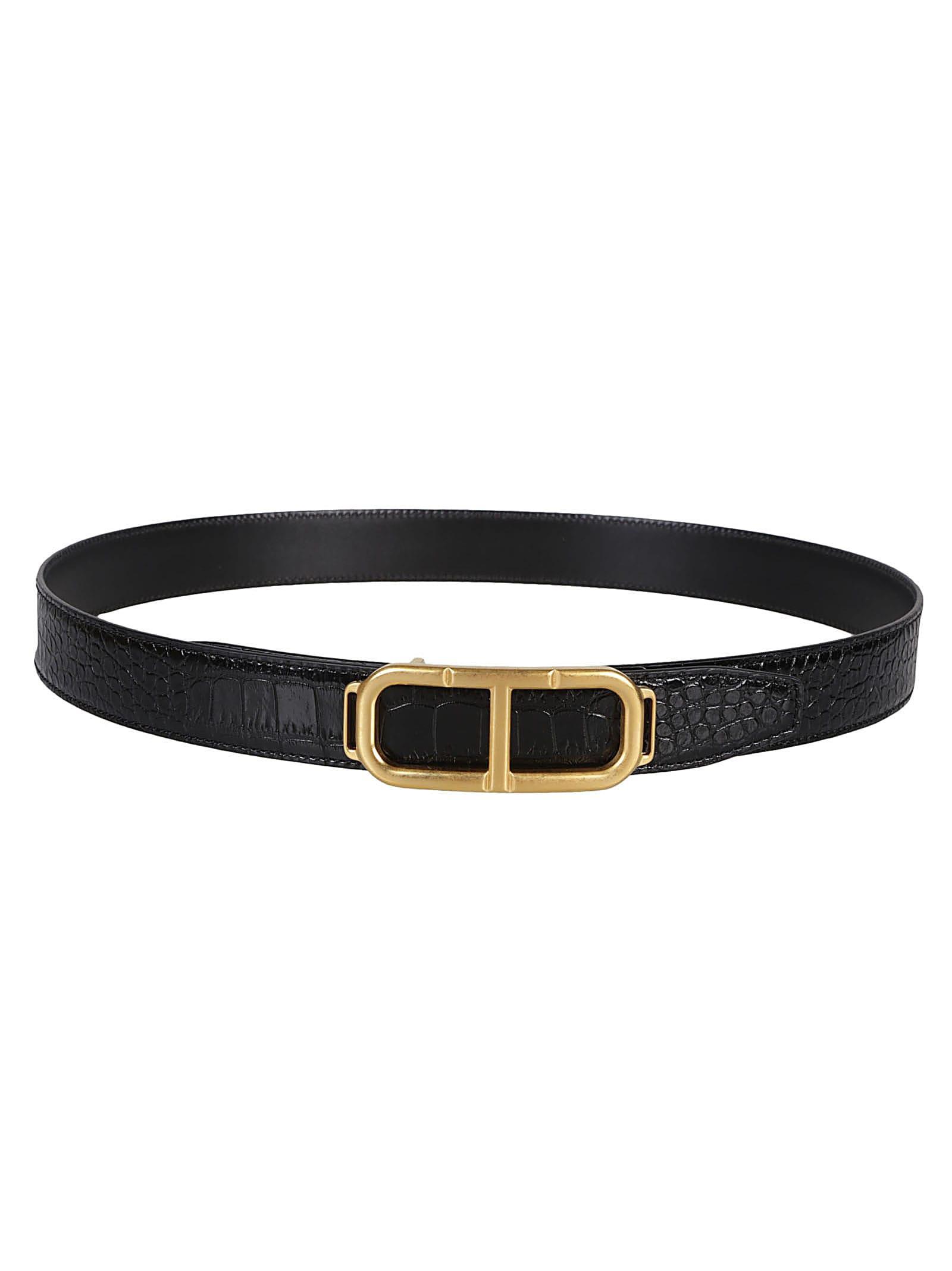 TOM FORD T Reversible Buckle Belt In Black Product Image