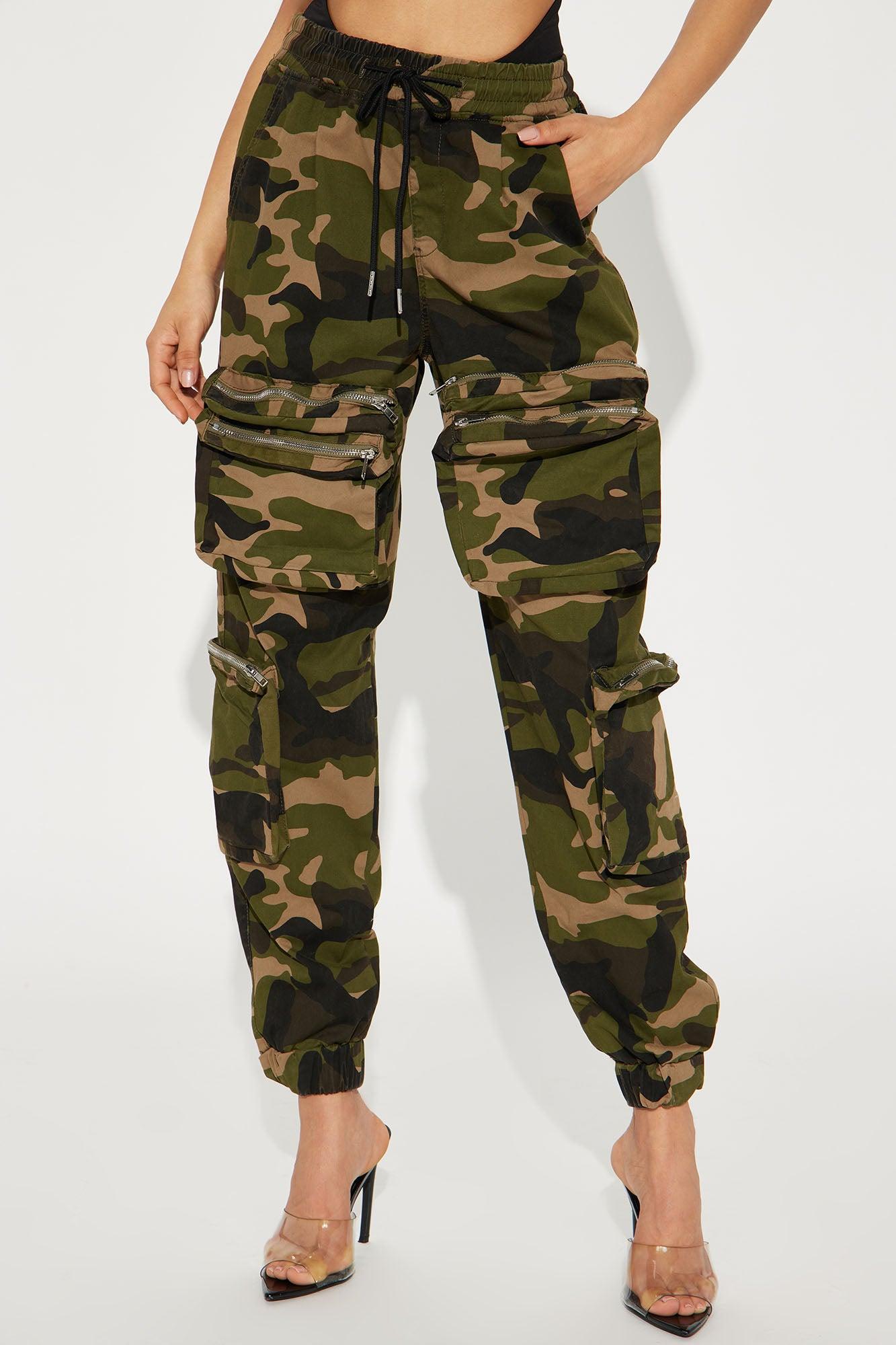 Keepin' It Casual Camo Cargo Jogger - Olive/combo Product Image