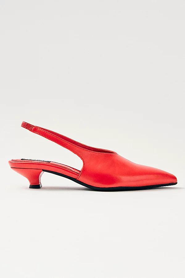 ALOHAS Eros Leather Slingback Kitten Heel Womens at Urban Outfitters Product Image