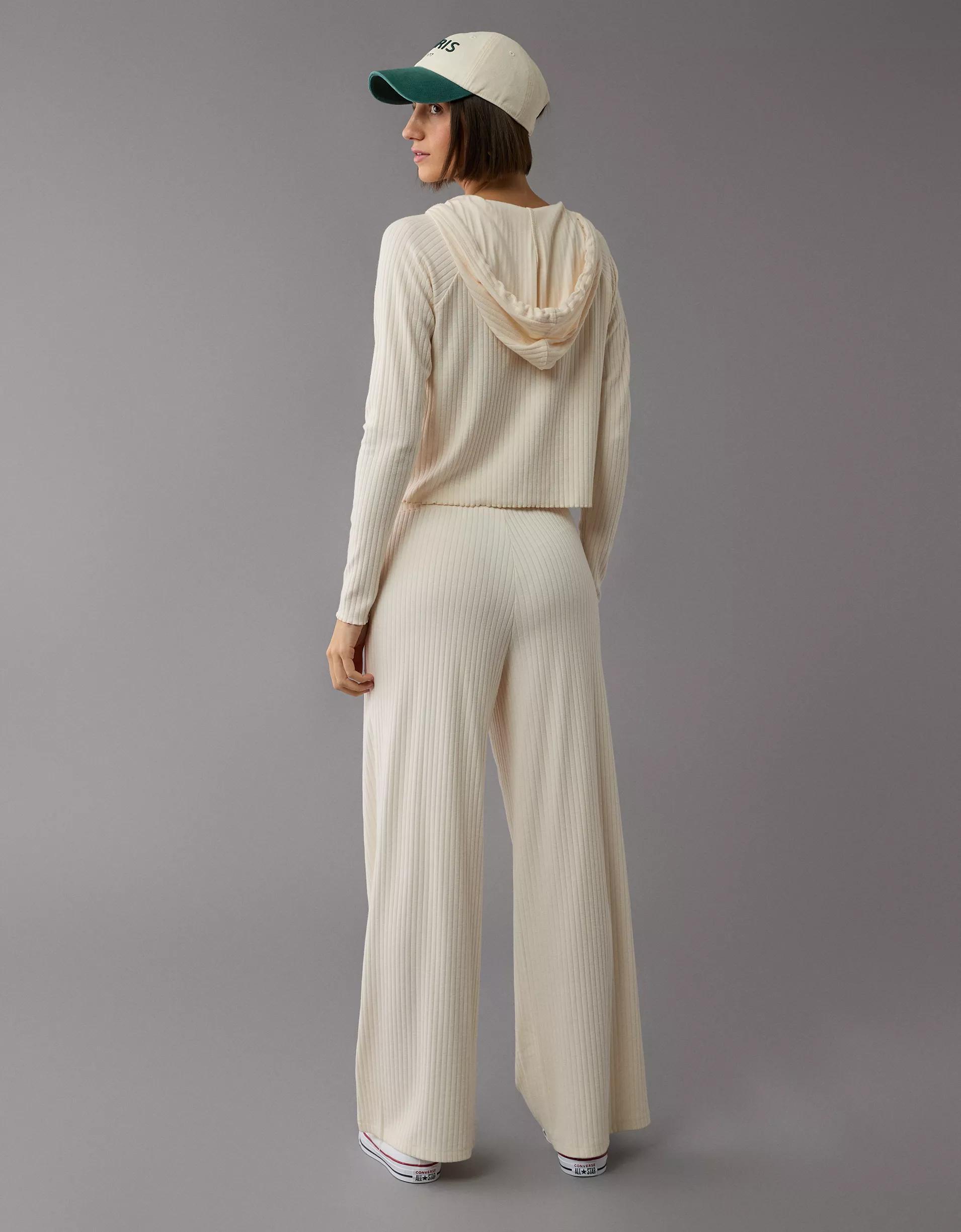 AE Cropped Sweater Lounge Hoodie Product Image