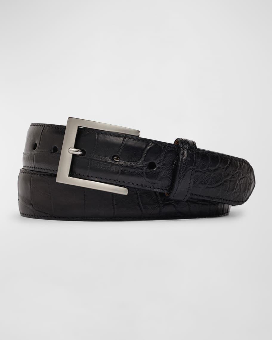 Mens Matte Alligator Belt Product Image