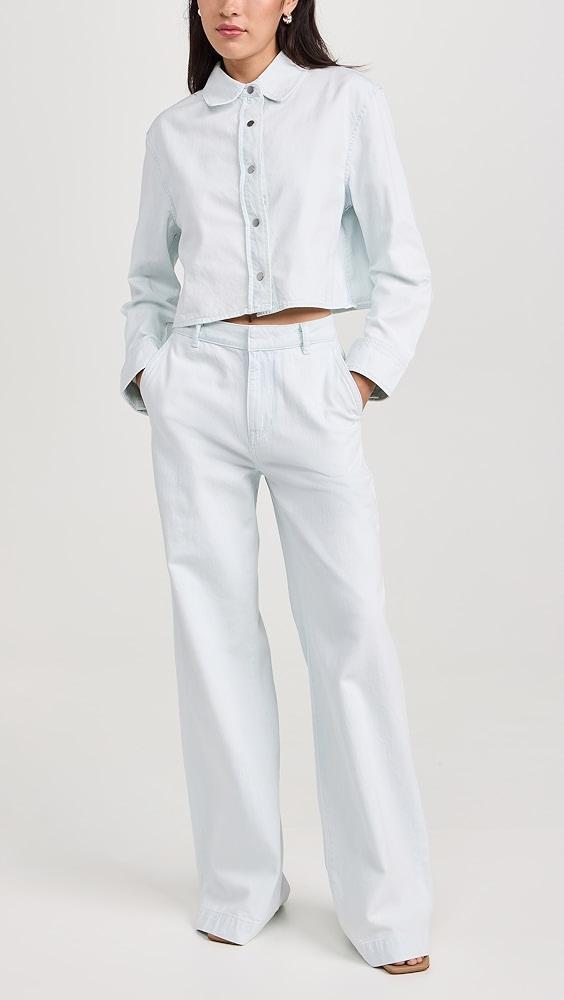 Vince Washed Wide Leg Trousers | Shopbop Product Image