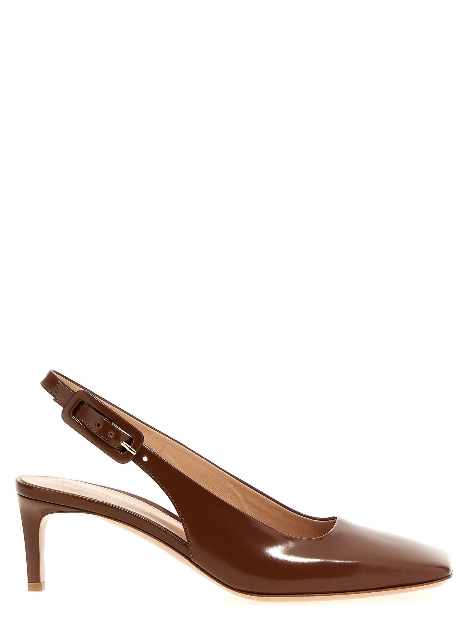 GIANVITO ROSSI Ric Pumps In Brown Product Image