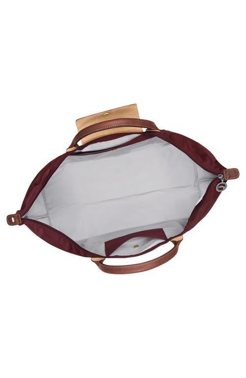 LONGCHAMP Small Le Pliage Original Travel Bag In Burgundy Product Image