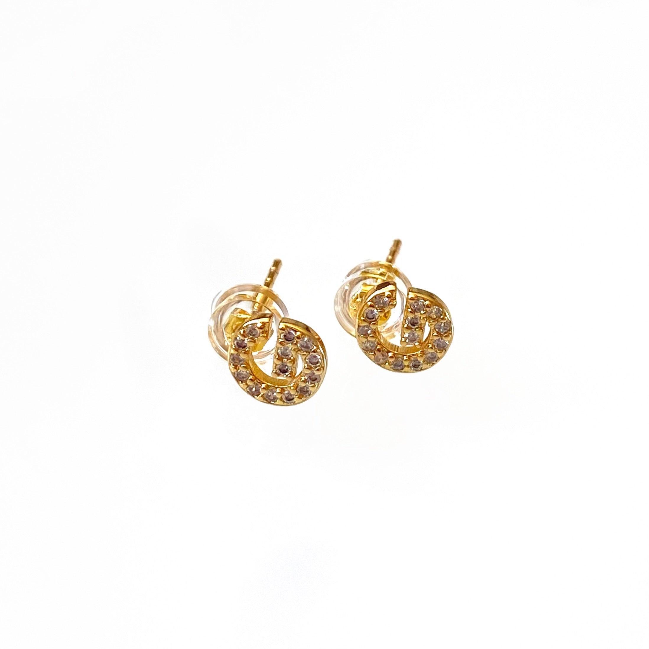 Gold Initial Studs Product Image