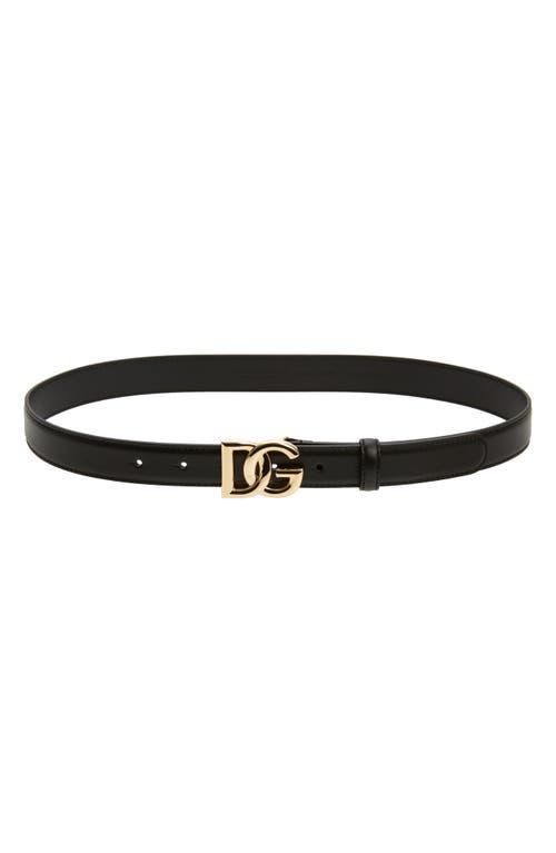 Womens Crossed Logo Leather Belt Product Image