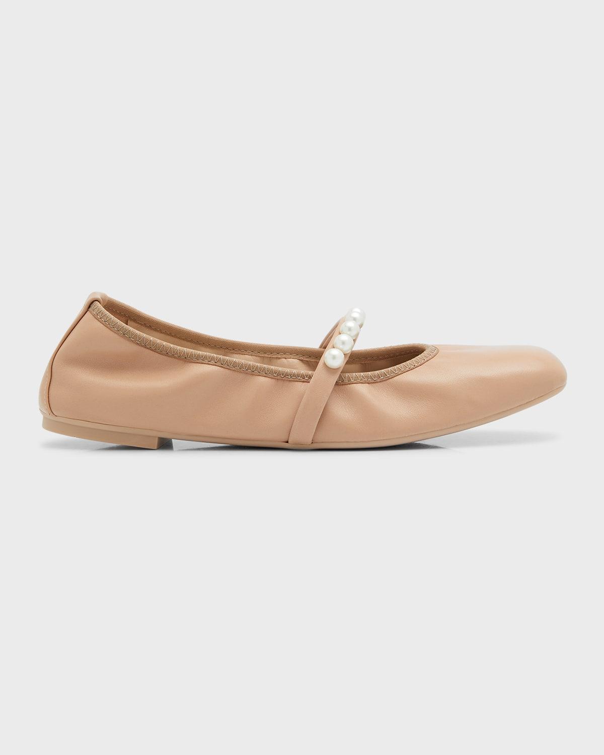 Goldie Pearly Stud Ballerina Flats Product Image