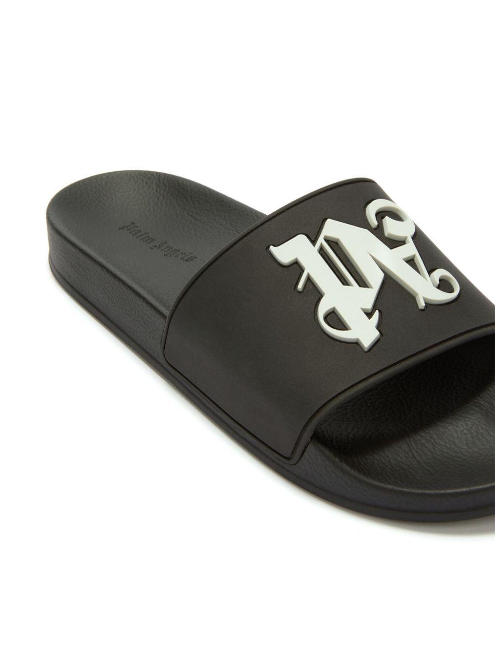 monogram-embossed pool slides Product Image