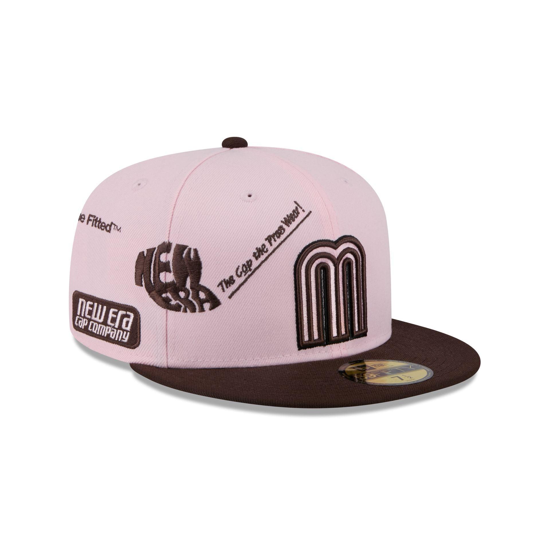 Mexico Baseball New Era Anniversary Logos Pink 59FIFTY Fitted Hat Male Product Image