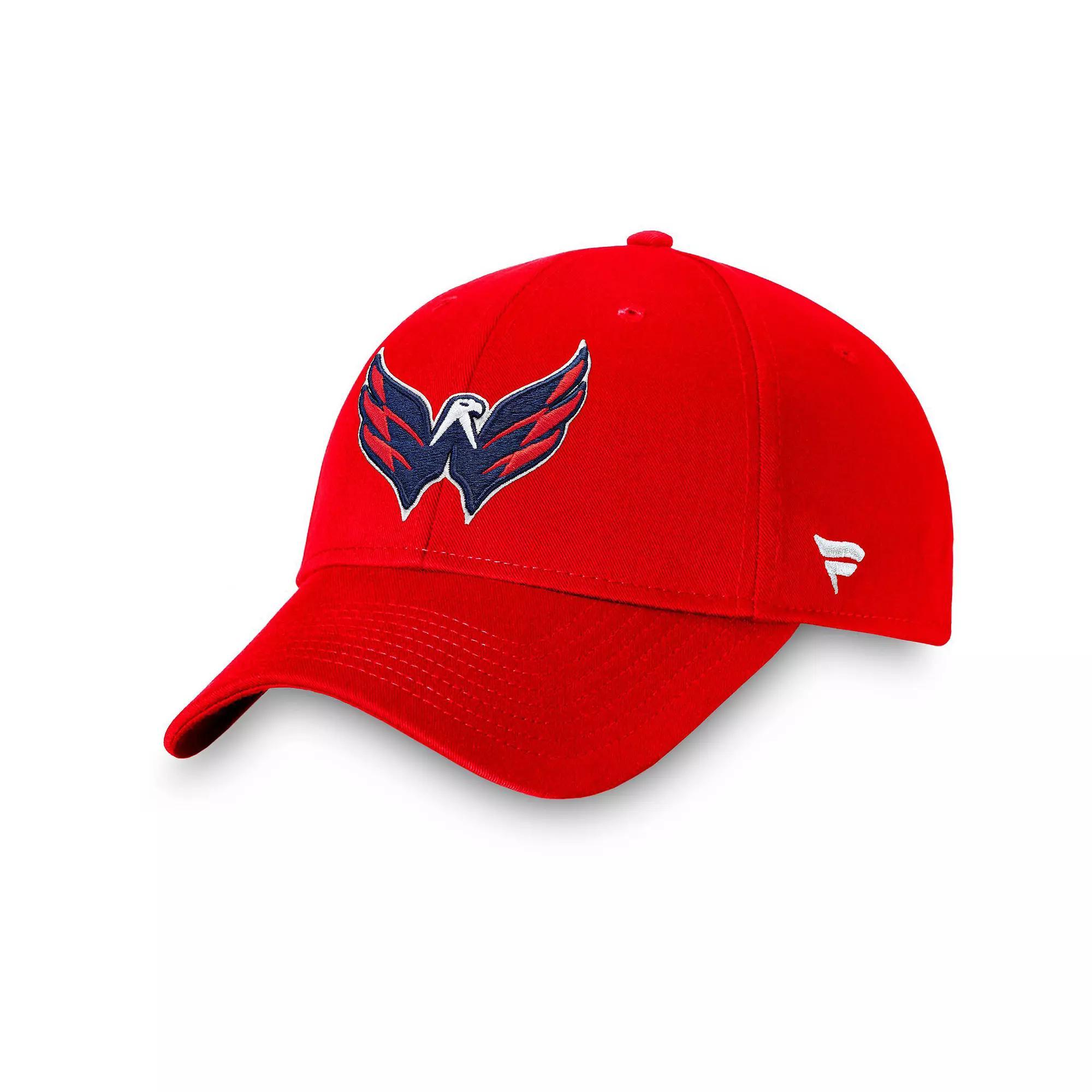 Men's Fanatics Branded Red Washington Capitals Core Adjustable Hat Product Image