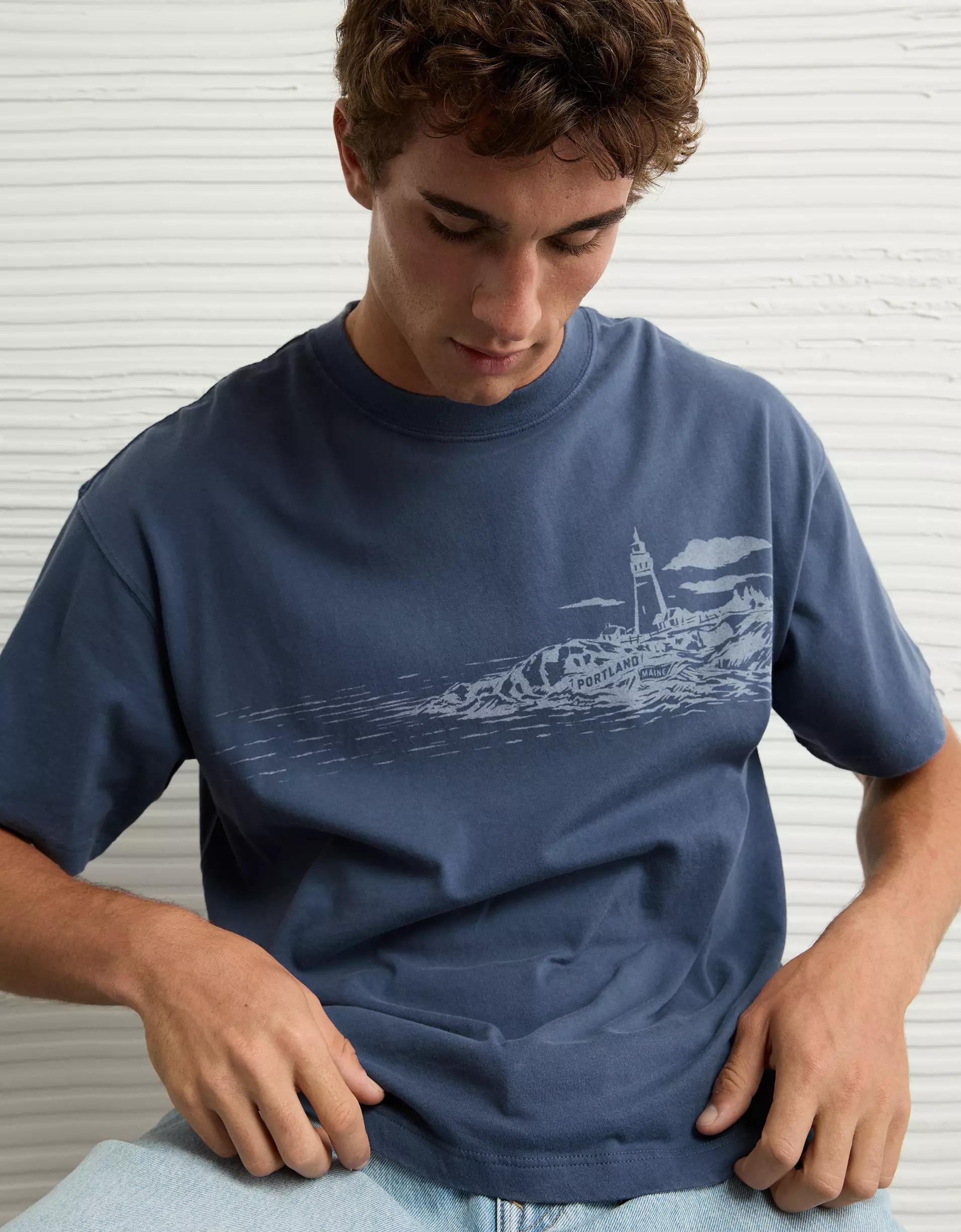 AE Boxy Nautical Graphic T-Shirt Product Image